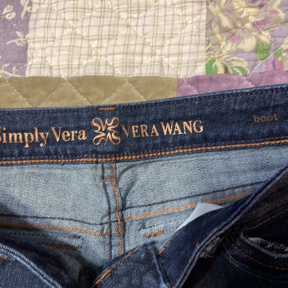 Simply Vera Vera Wang Blue Bootcut Jeans Size 4 - Picture 3 of 6